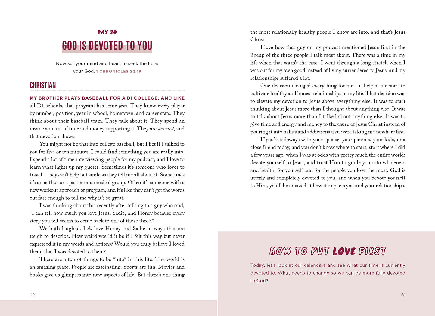 How to Put Love First: Find Meaningful Connection with God, Your People, and Your Community (A 90-Day Challenge) - 90 Daily Devotions
