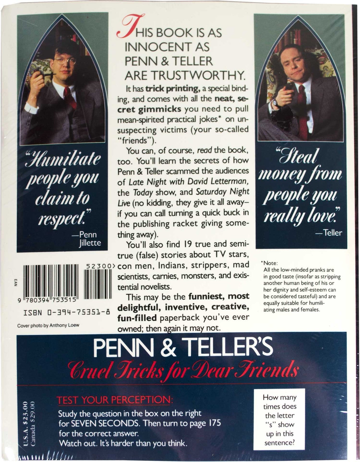 Cruel Tricks for Dear Friends by Penn Jillette