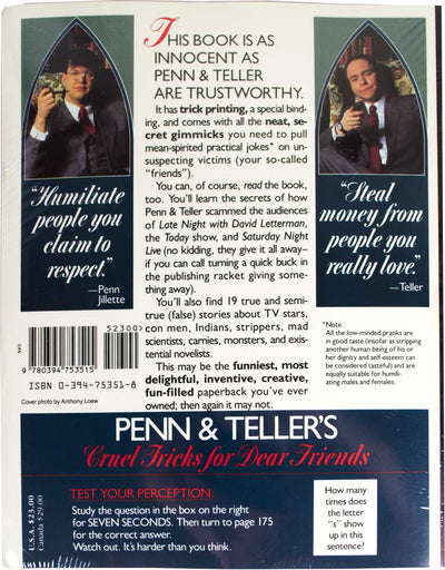 Cruel Tricks for Dear Friends by Penn Jillette