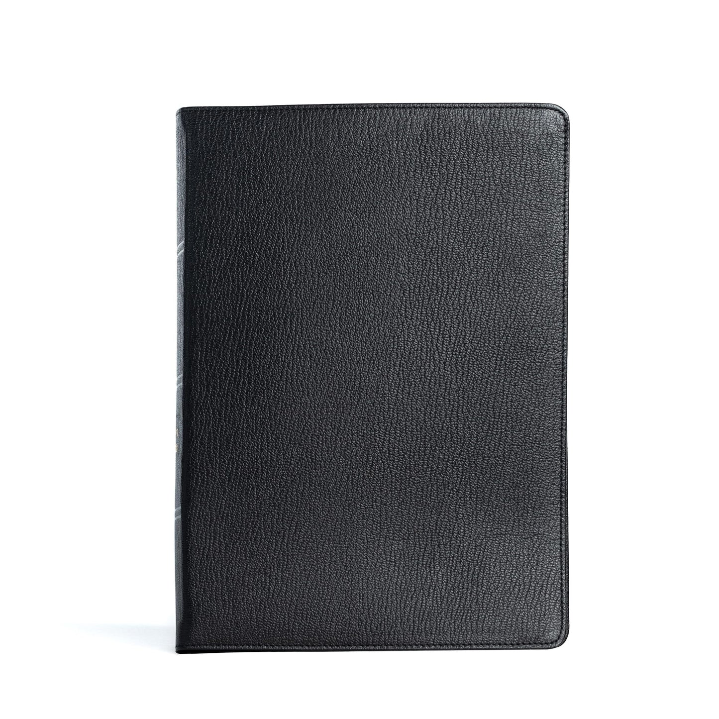 CSB Spurgeon Study Bible, Holman Handcrafted Collection, Black Premium Goatskin, Black Letter, Study Notes and Commentary, Quotes, Sermons Outlines, Easy-to-Read Bible Serif Type