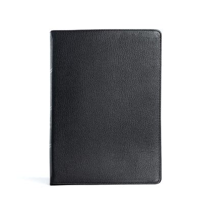 CSB Spurgeon Study Bible, Holman Handcrafted Collection, Black Premium Goatskin, Black Letter, Study Notes and Commentary, Quotes, Sermons Outlines, Easy-to-Read Bible Serif Type
