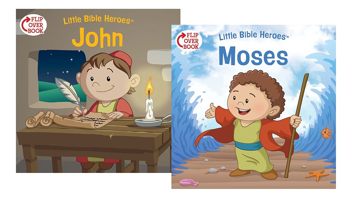Moses/John Flip-Over Book (Little Bible Heroes?