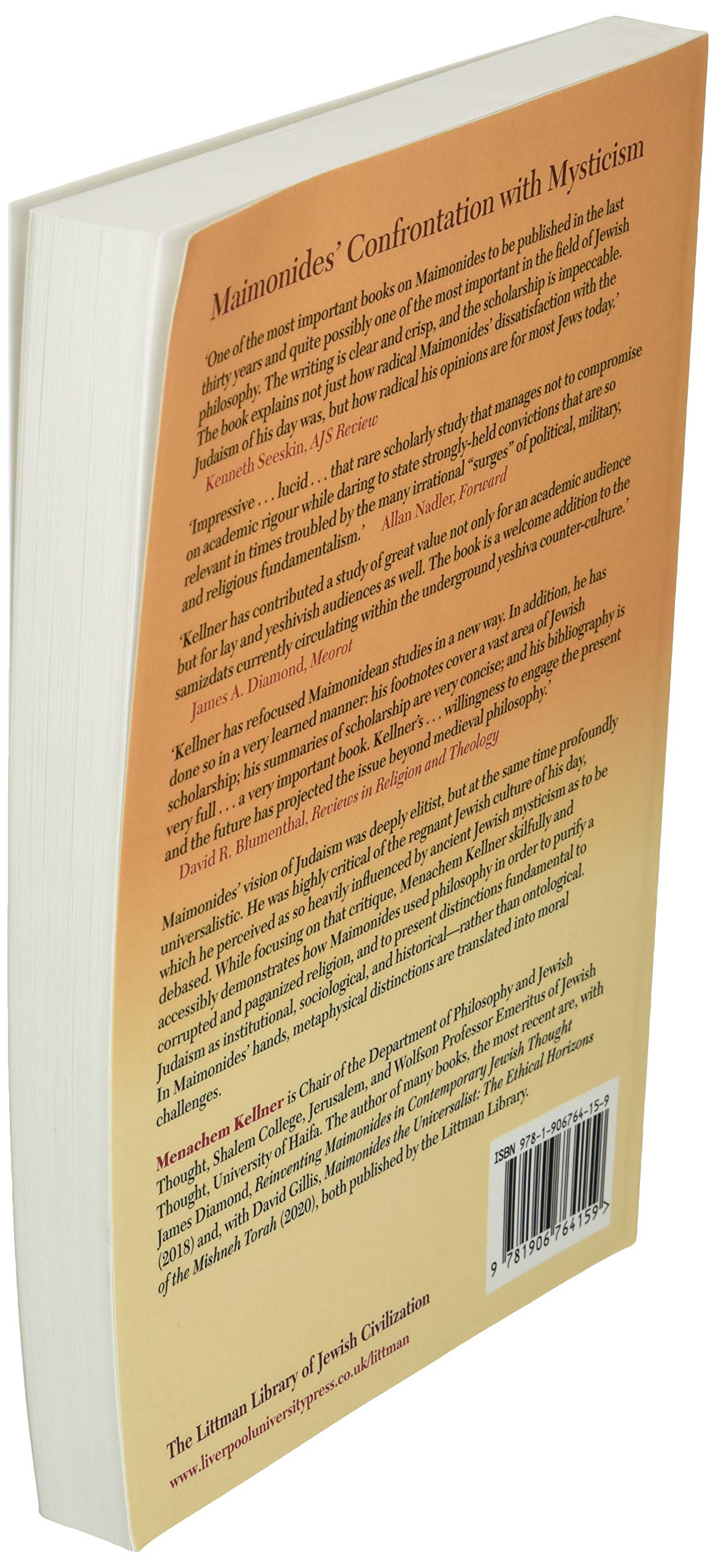 Maimonides' Confrontation with Mysticism (The Littman Library of Jewish Civilization)