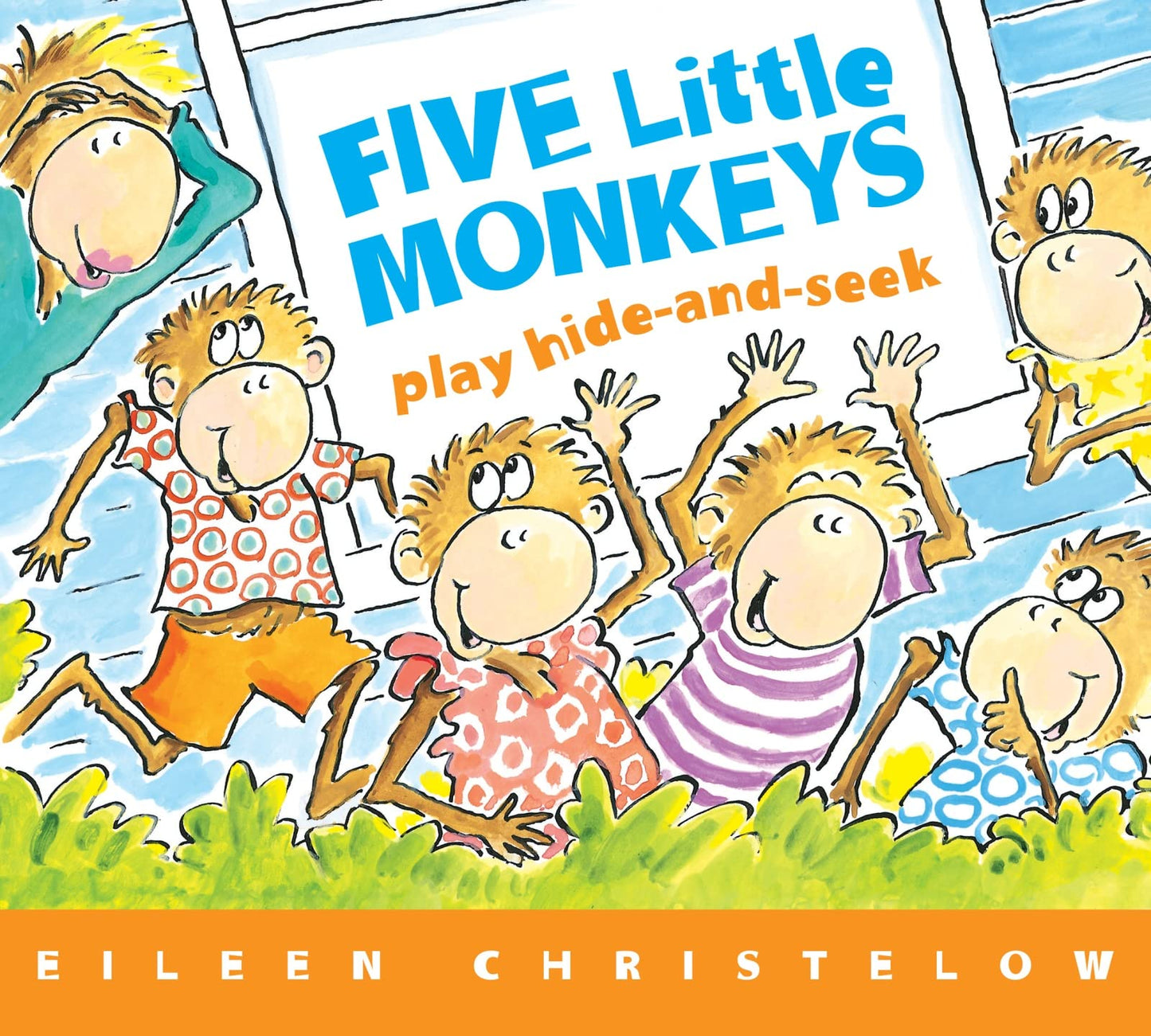 Five Little Monkeys Play Hide and Seek Board Book (A Five Little Monkeys Story)