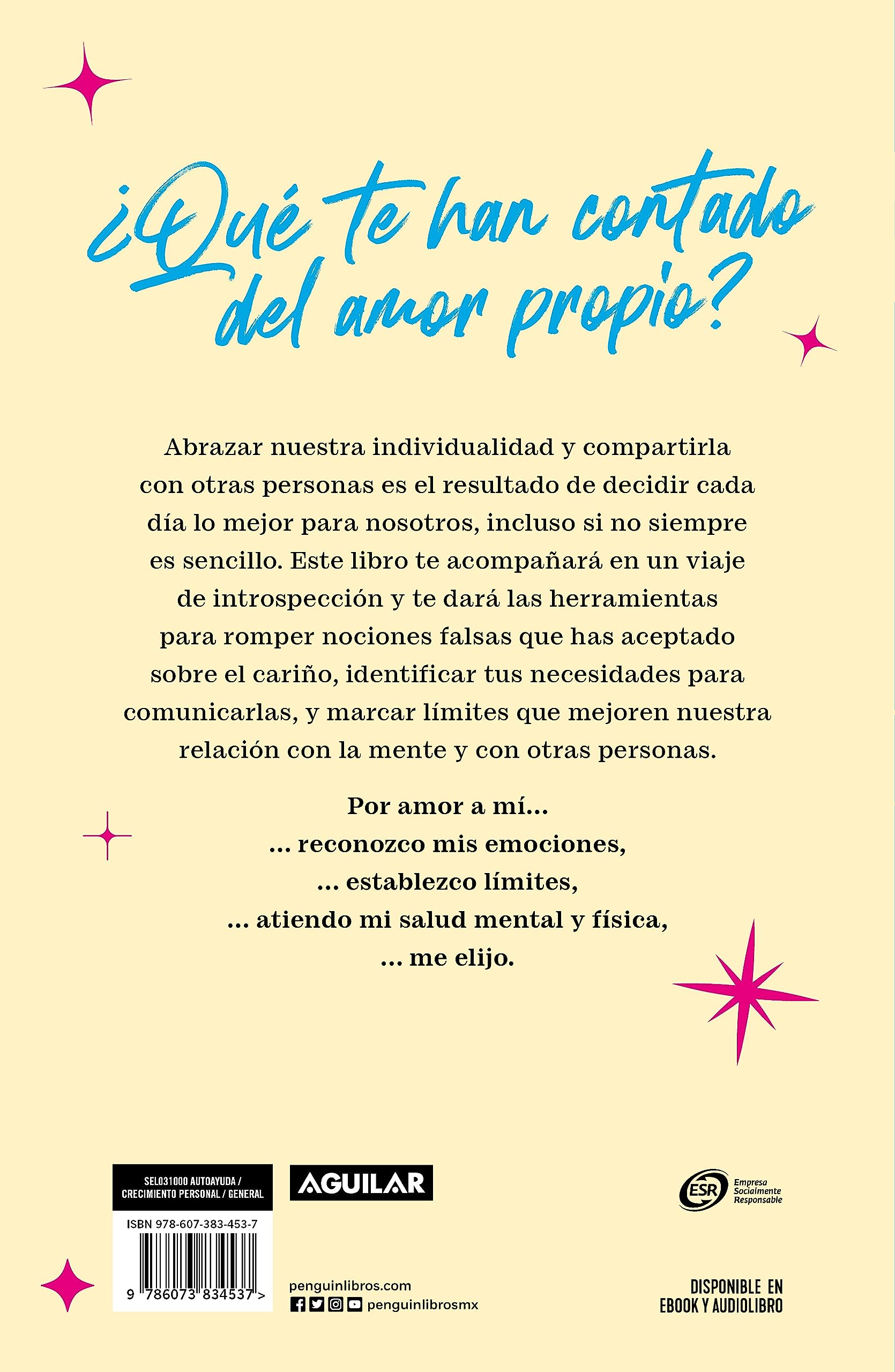 Por amor a m: Elgete a diario y mejora tu salud mental / For the Love of Me: Choose Yourself Every Day (Spanish Edition)