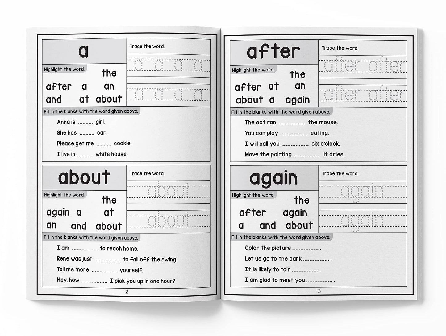 201 Sight Words And Sentence (With 800+ Sentences To Read): Activity Book For Children