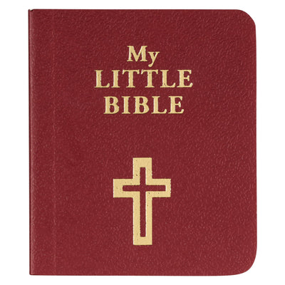 My Little Bible 2 Standard Edition - Selections of Key Verses From Every Book, Tiny Palm-size OT NT Scripture for Ministry Outreach, Classic 1769 KJV Text, 2" x 2.5, Red