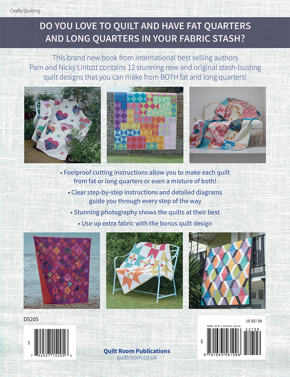 Quilts from Quarters: 12 Clever Quilt Patterns to Make from Fat or Long Quarters