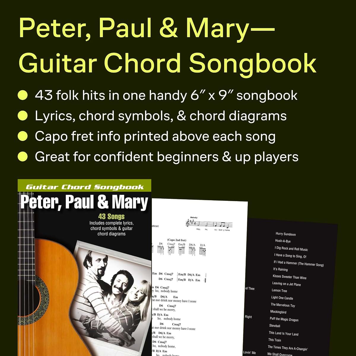 Peter, Paul & Mary: Guitar Chord Songbook