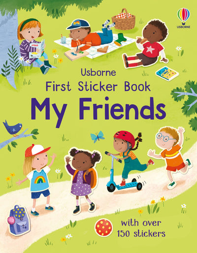 First Sticker Book My Friends: A Screen-Free Activity Book About Parties, Playgrounds, and Social Skills with Over 150 Stickers for Kids (Ages 3-5)