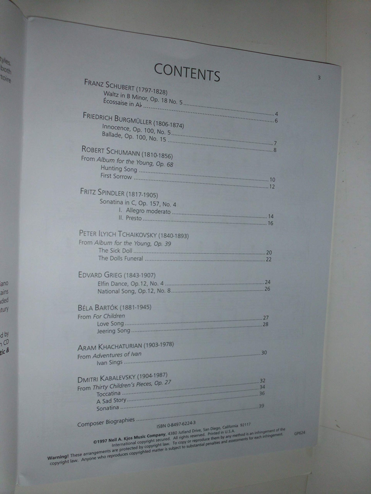GP624 - Piano Repertoire - Romantic & 20th Century - Level 4