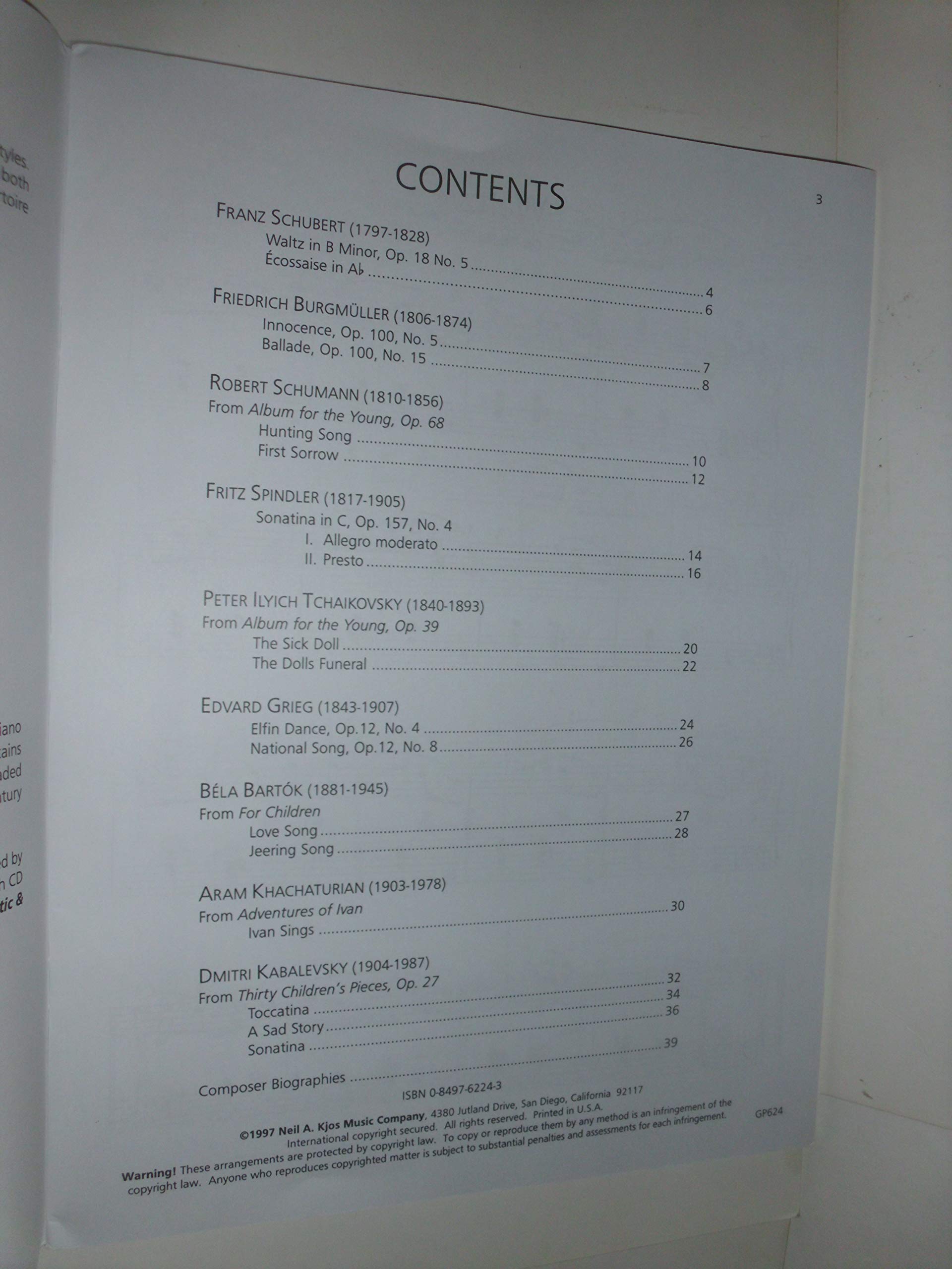 GP624 - Piano Repertoire - Romantic & 20th Century - Level 4