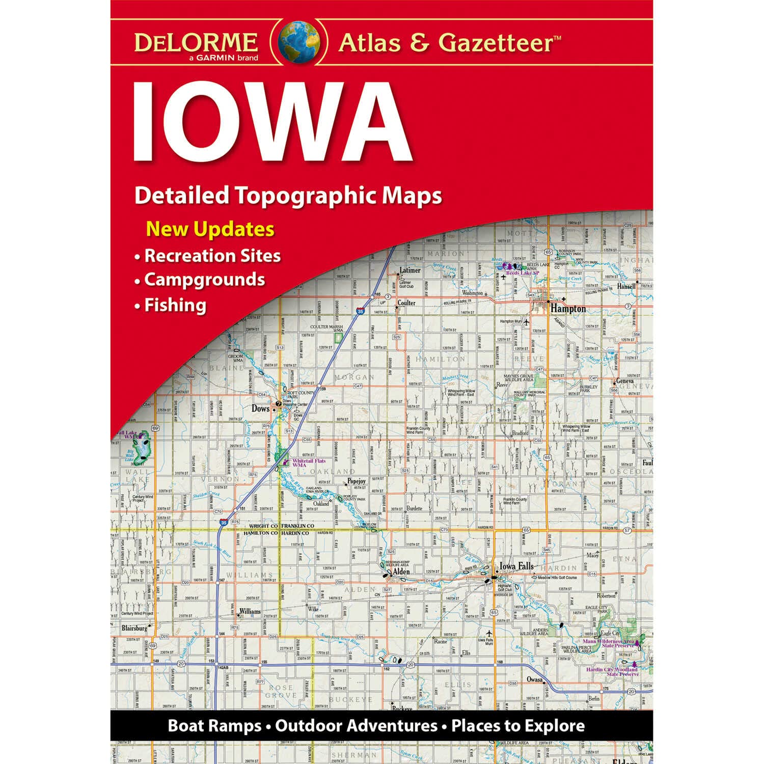 Iowa Atlas & Gazetteer (Delorme Atlas & Gazetteer)