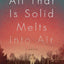 All That Is Solid Melts into Air: A Novel