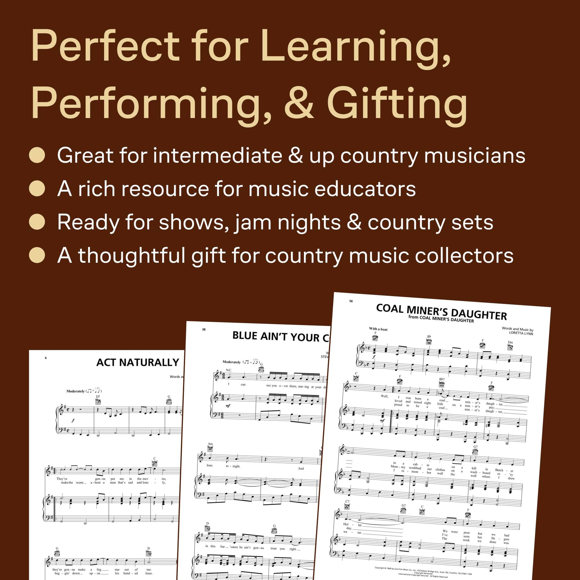 100 Greatest Country Artists Sheet Music  Piano, Vocal, Guitar Songbook  100 Songs by Country Legends  Includes Hits by Johnny Cash, Patsy Cline, Reba McEntire, Shania Twain