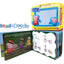 Peppa Pig Read & Doodle - Learning resources for kids, a magnetic drawing pad, an easy-to-use pen, 22-page board book for reading and drawing