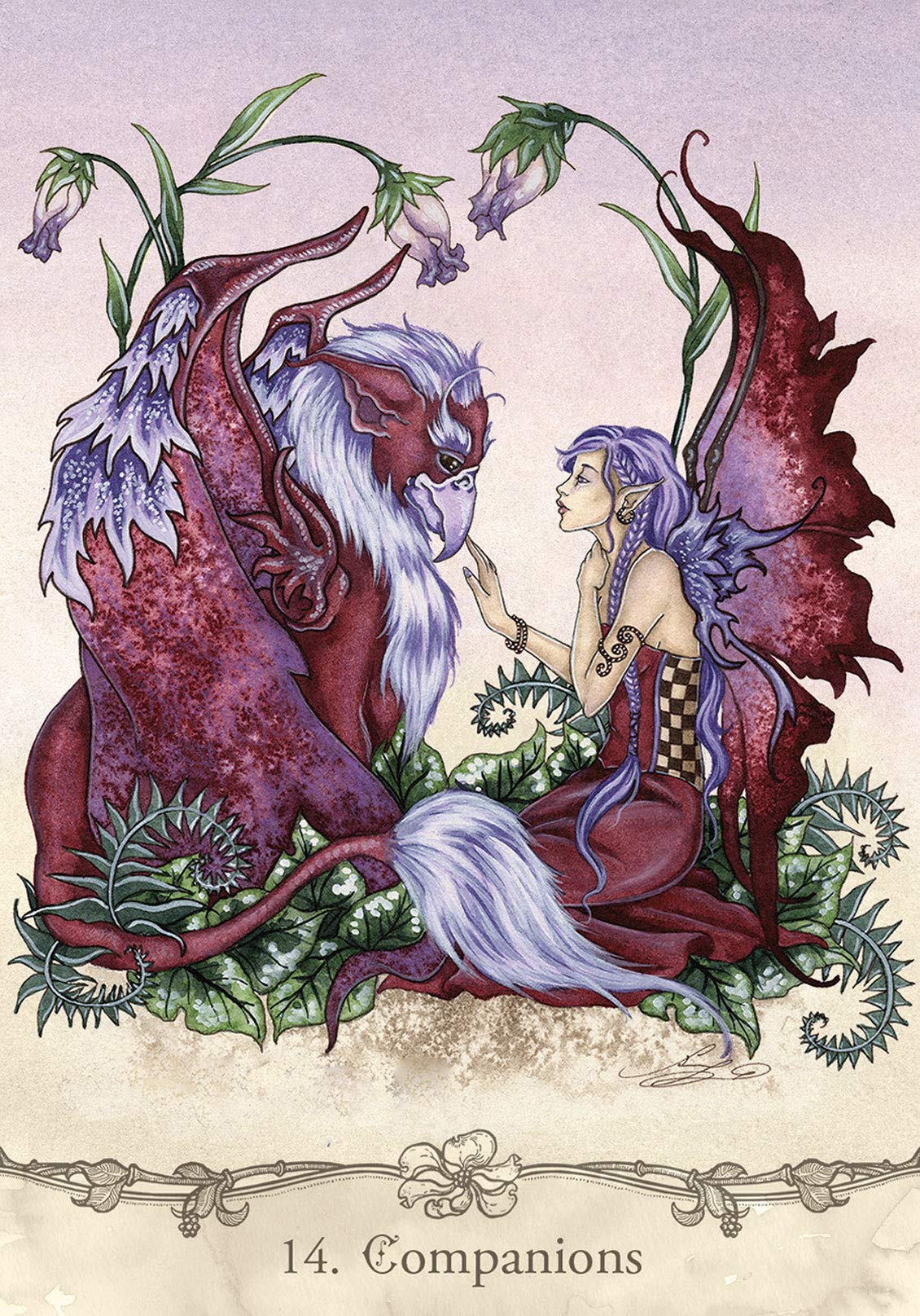 Fairy Wisdom Oracle Deck & Book Set: 64 Borderless Cards, Delicate, Whimsical Artwork by Fantasy Artist Amy Brown, Playful Fairies, Dragons and Elves, ... Fully Illustrated Hardcover Guidebook