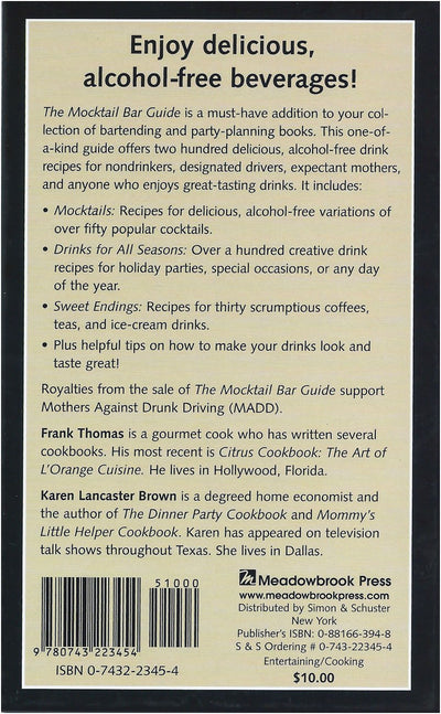 The Mocktail Bar Guide: 200 Recipes for Safe and Sober Parti