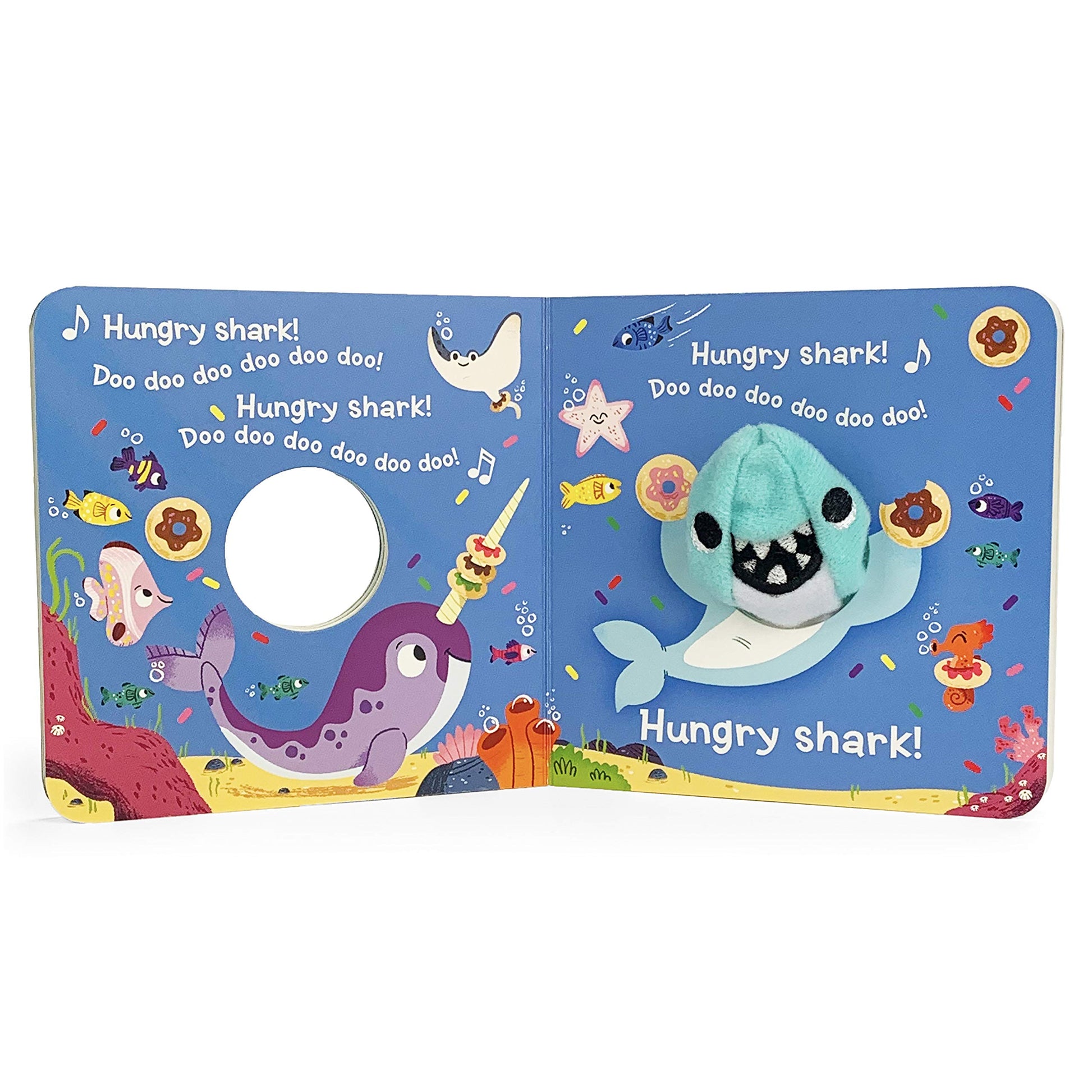 Baby Shark Finger Puppet Board Book, Gifts for Birthdays, Baby Showers, Little Shark Lovers, Preschoolers, and More! Ages 1-4 (Finger Puppet Book)