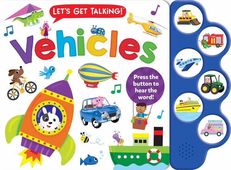 Let?s Get Talking: Vehicles - Read Along and Learn About Vehicles, for Toddlers Ages 2+ - 6-Button Sound Book
