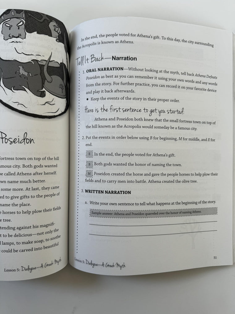Writing & Rhetoric Book 2: Narrative I - Teachers Edition - A one semester course for grades 3 or 4 and up — back cover