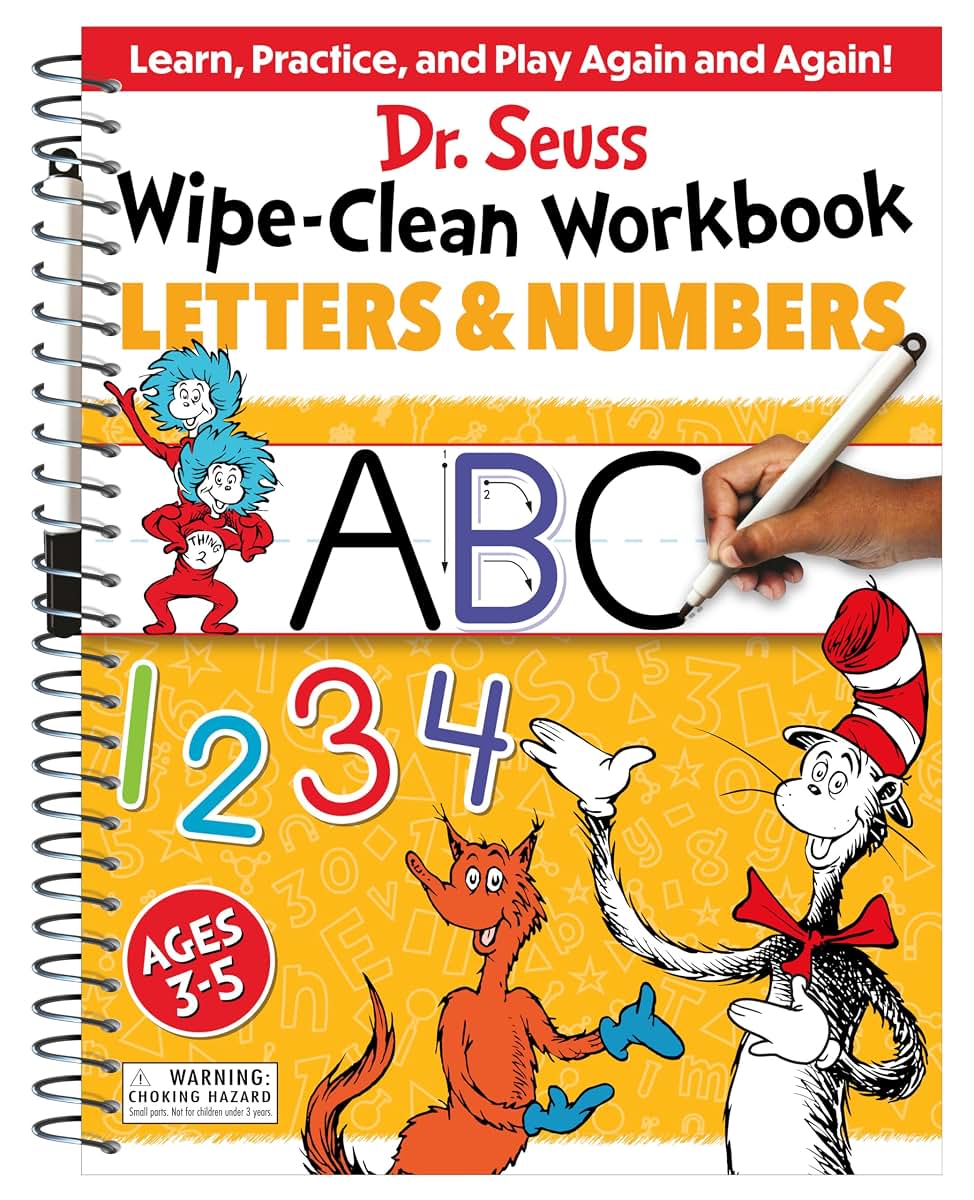 Dr. Seuss Wipe-Clean Workbook: Letters and Numbers: Activity Workbook for Ages 3-5 (Dr. Seuss Workbooks)