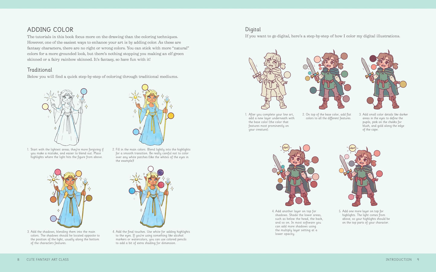 Cute Fantasy Art Class: Mystical Anime Besties - Learn to Draw over 50 Charming Characters