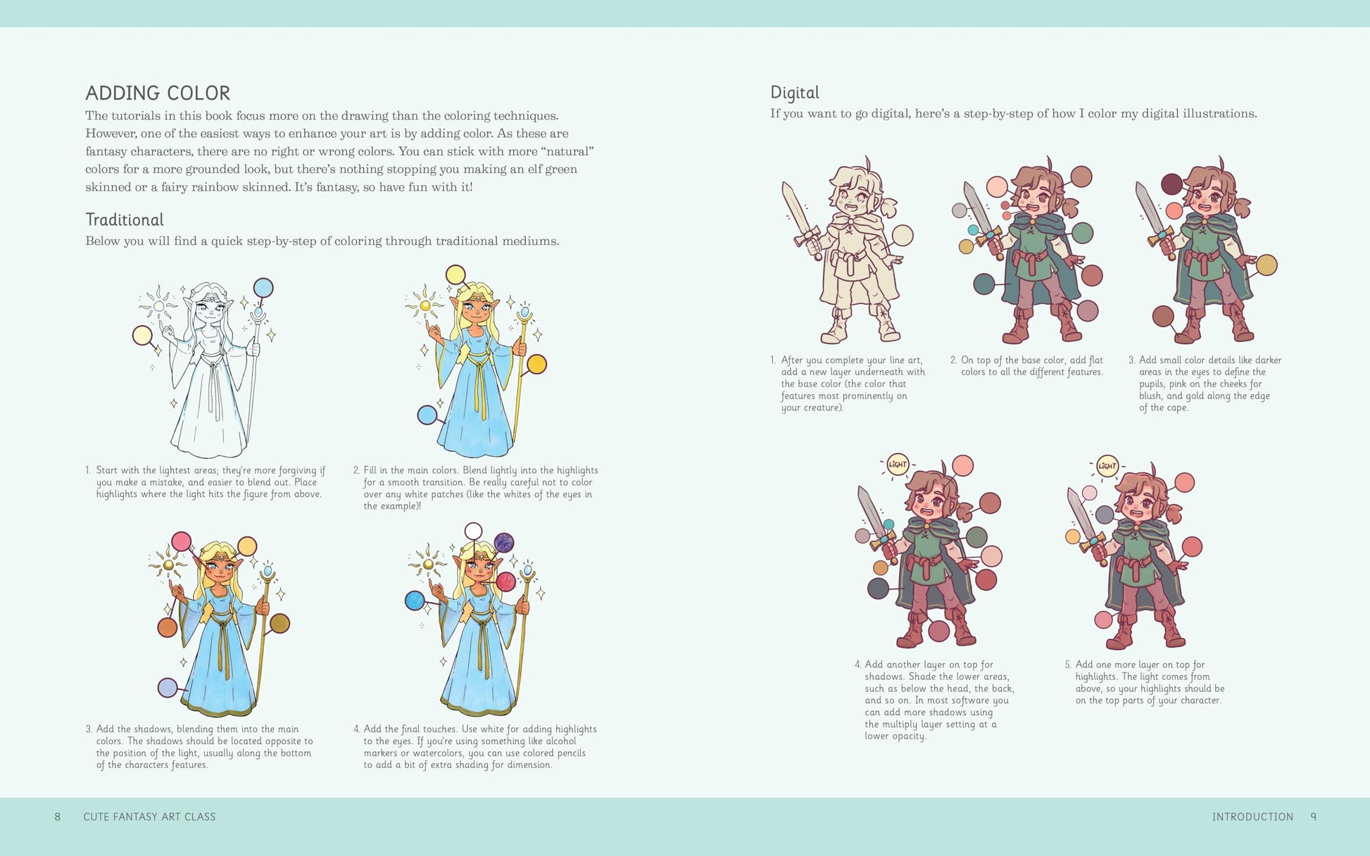 Cute Fantasy Art Class: Mystical Anime Besties - Learn to Draw over 50 Charming Characters