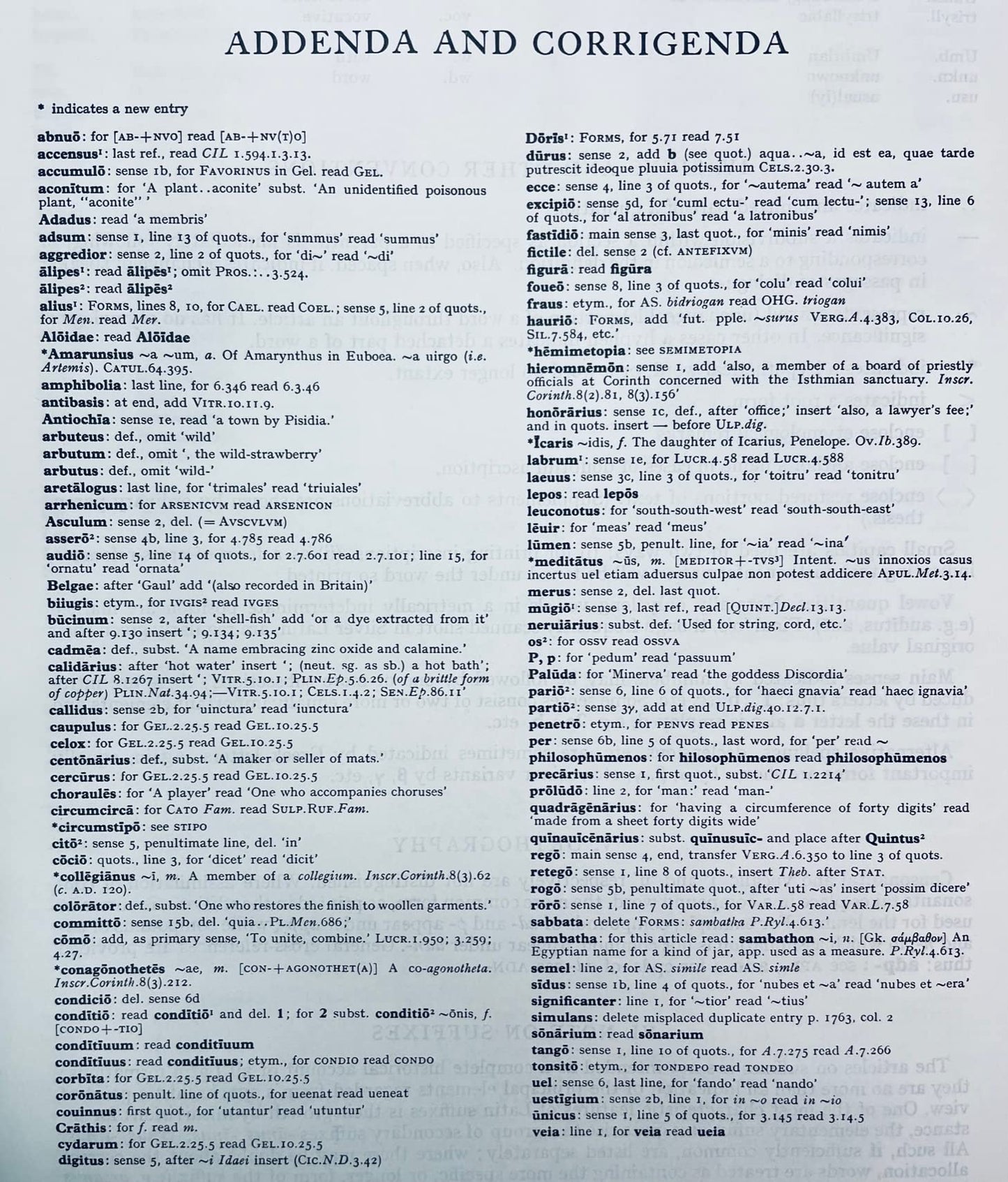 Oxford Latin Dictionary by Glare, P. G. W.