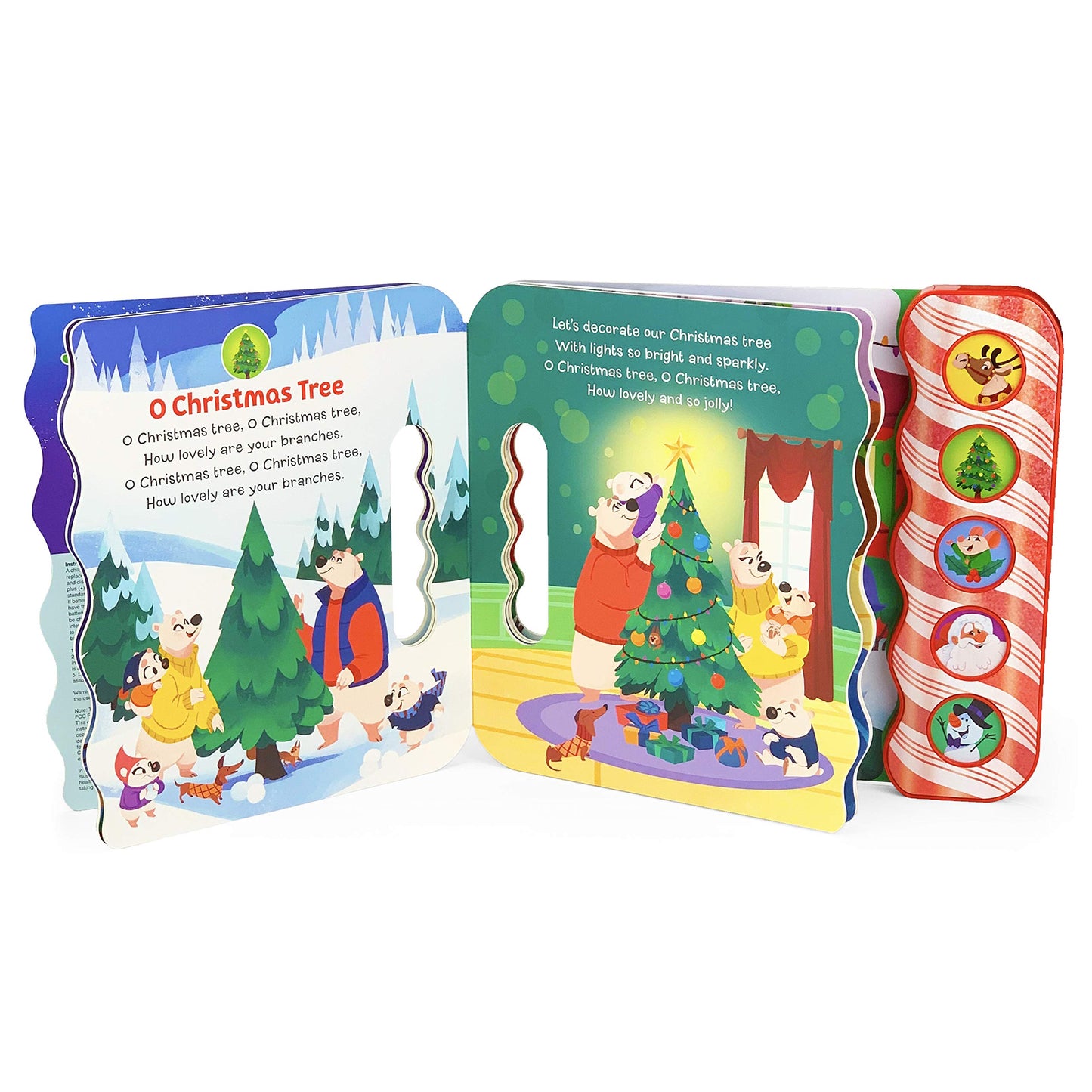 Holly Jolly Santa Songs - Children's Christmas Book with Fun and Festive Sounds for Kids 2-5 (Early Bird Song Book)