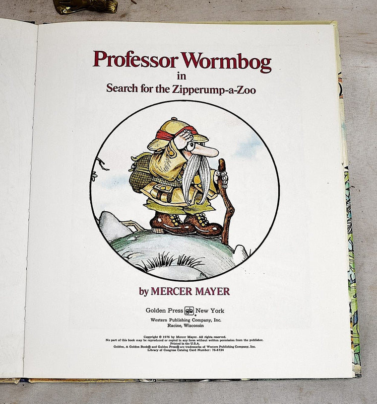 Professor Wormbog in Search for the Zipperump-a-zoo — back cover