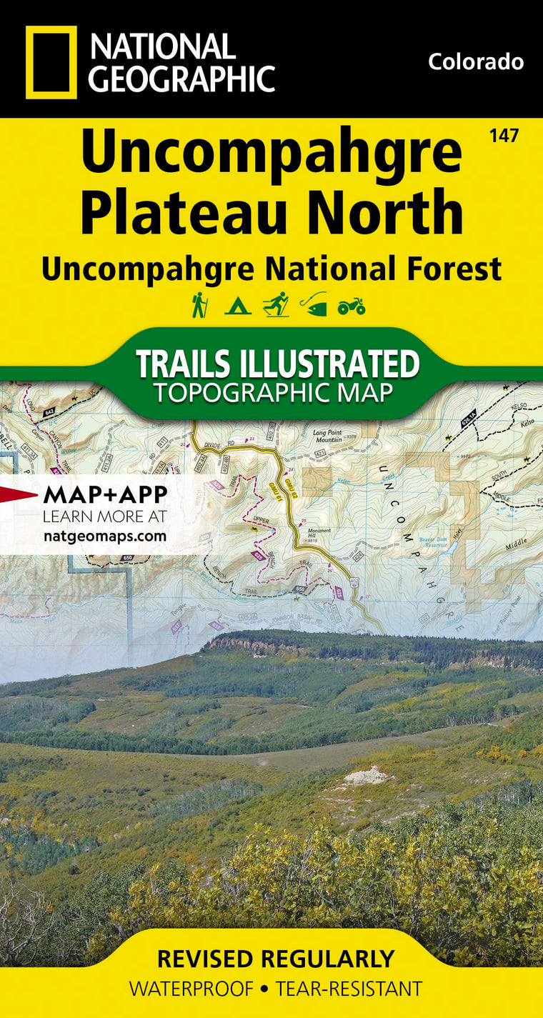 Uncompahgre Plateau North Map [Uncompahgre National Forest] (National Geographic Trails Illustrated Map, 147)
