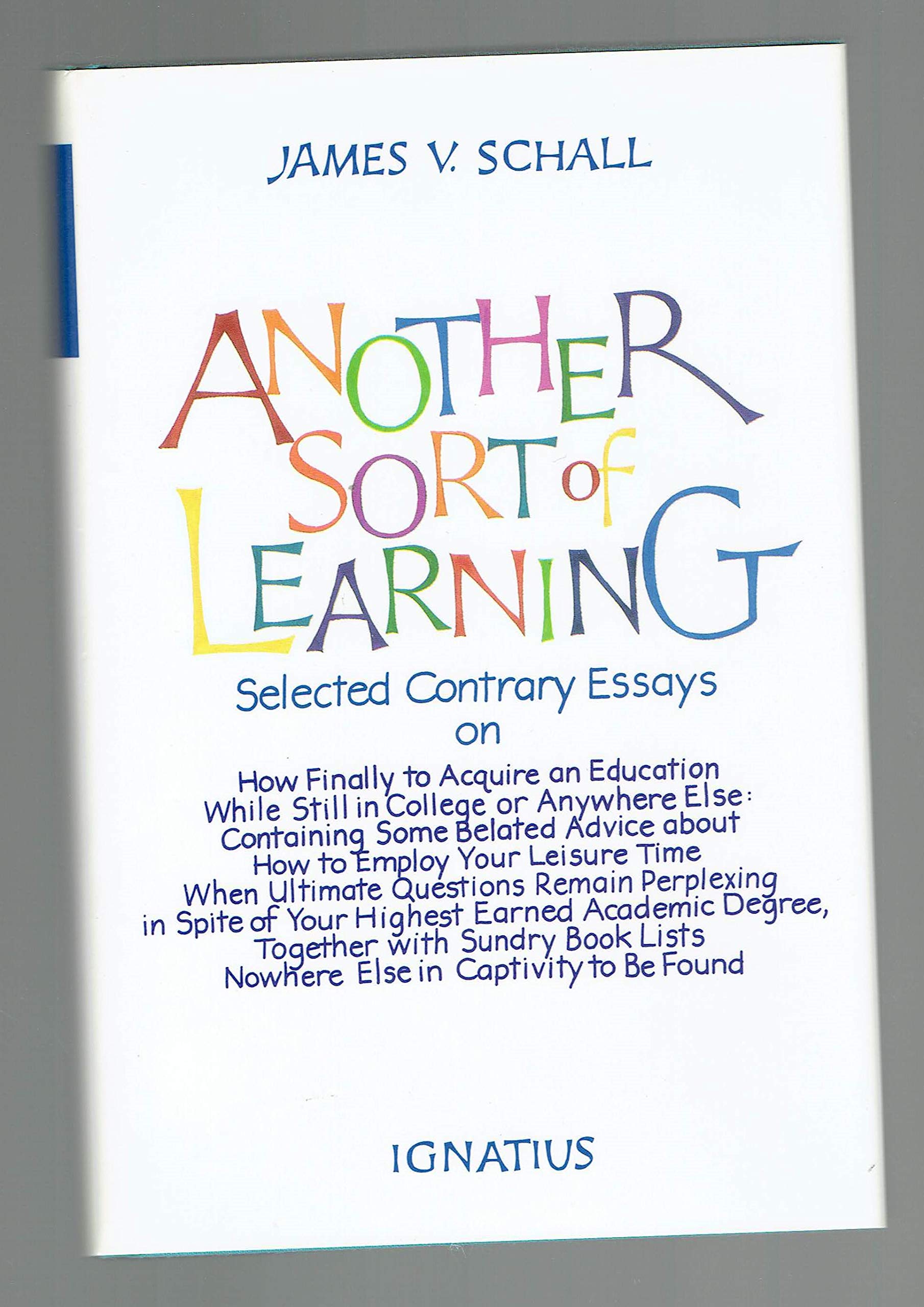 Another Sort of Learning