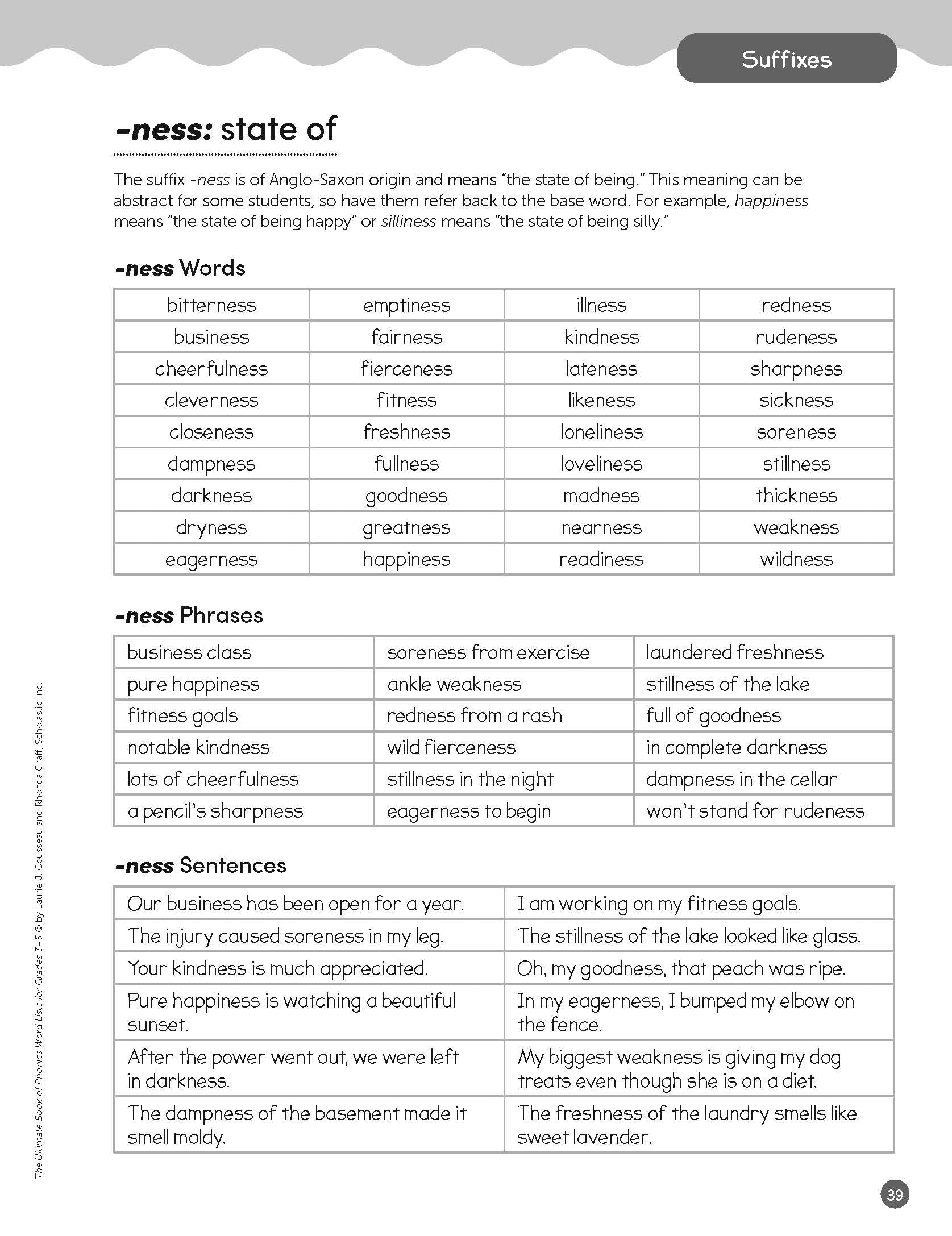 The Ultimate Book of Phonics Word Lists: Grades 3-5: Games & Word Lists for Reading, Writing, and Word Study