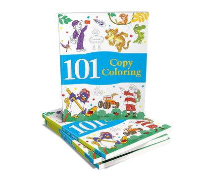 101 Copy Coloring: Fun Activity Book For Children (101 Fun Activities)