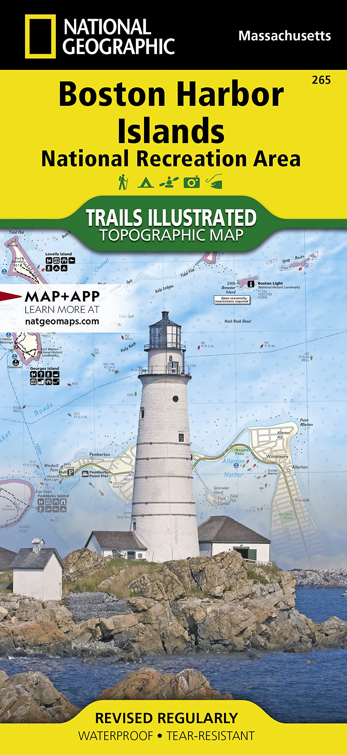 Boston Harbor Islands National Recreation Area Map (National Geographic Trails Illustrated Map, 265)