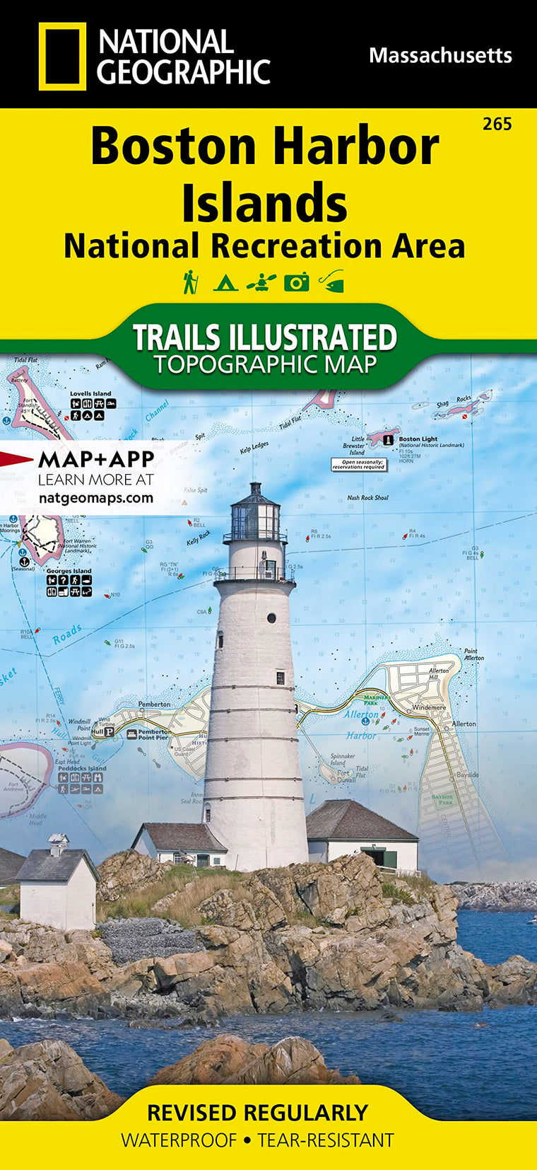 Boston Harbor Islands National Recreation Area Map (National Geographic Trails Illustrated Map, 265)