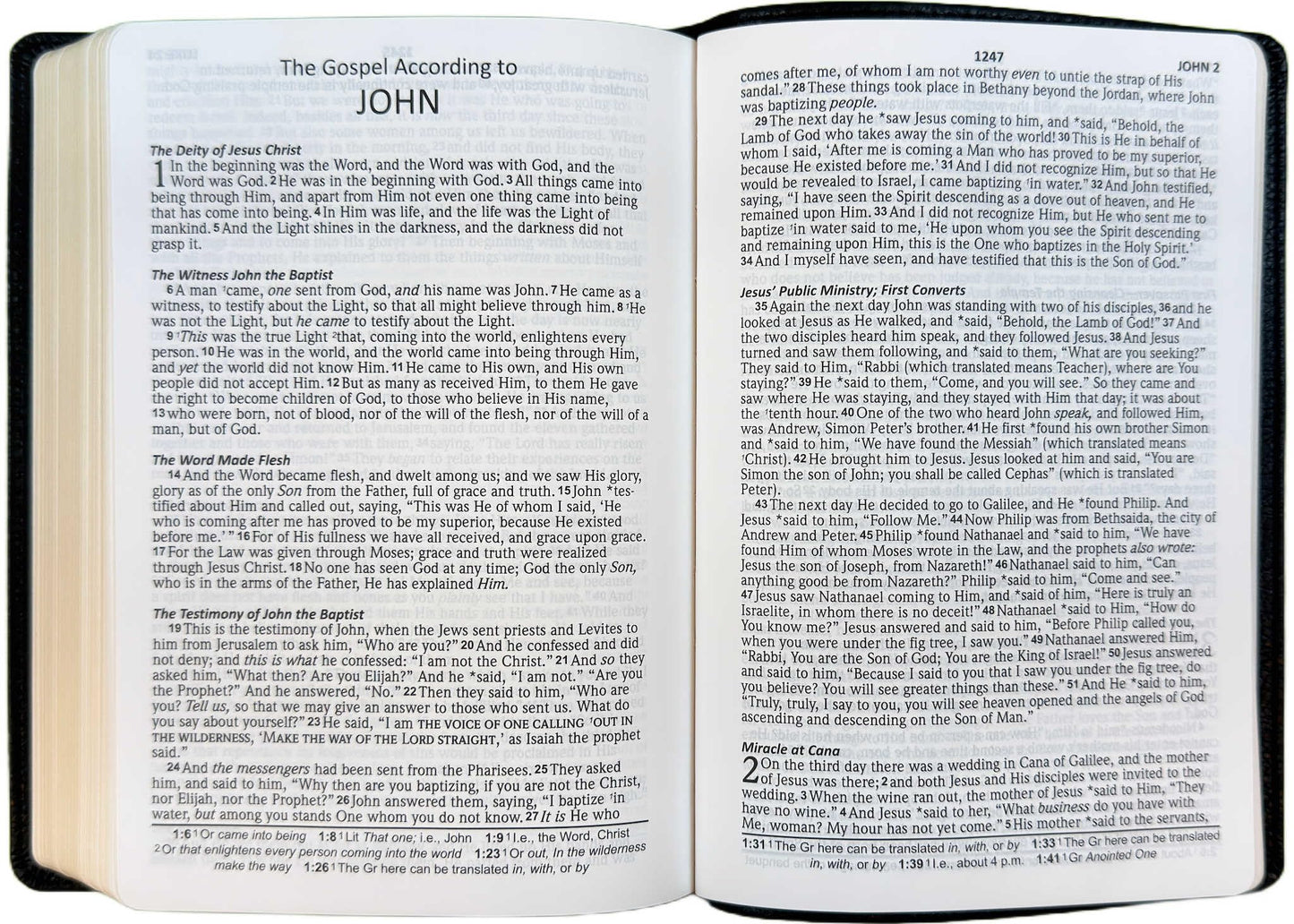 NASB Large Print Compact Bible, Teal, Leathertex, 2020 text