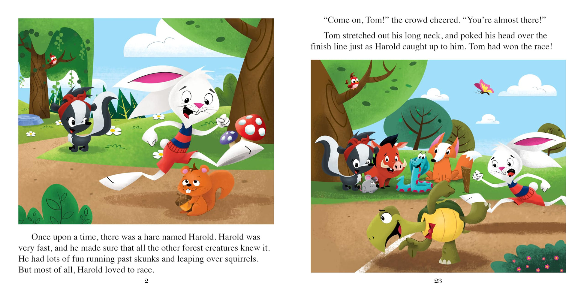 Phidal The Tortoise and the Hare Little Classics - Stories for kids, 24-page storybook