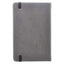 Be Strong Mini Hardcover Pocket Size LuxLeather Notebook with Elastic Closure in Gray - Joshua 1:9, 3.7" wide x 5.7" high