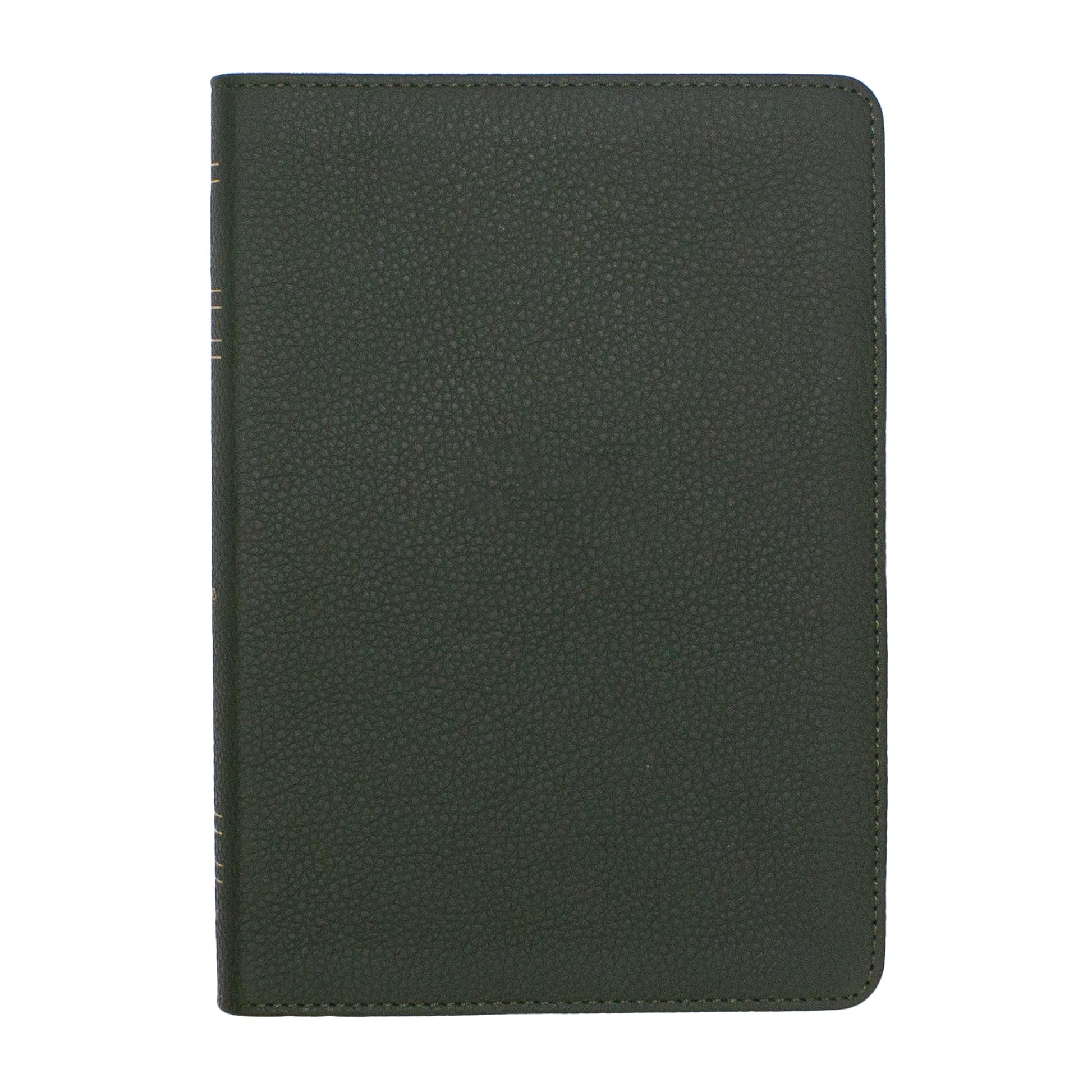 LSB Holy Bible, Portable Size, Green Premium Genuine Leather (Cowhide): Legacy Standard Bible in a 2-Column Paragraph, Red Letter Format with 2 Ribbon Markers and Gold Gilded Page Edges