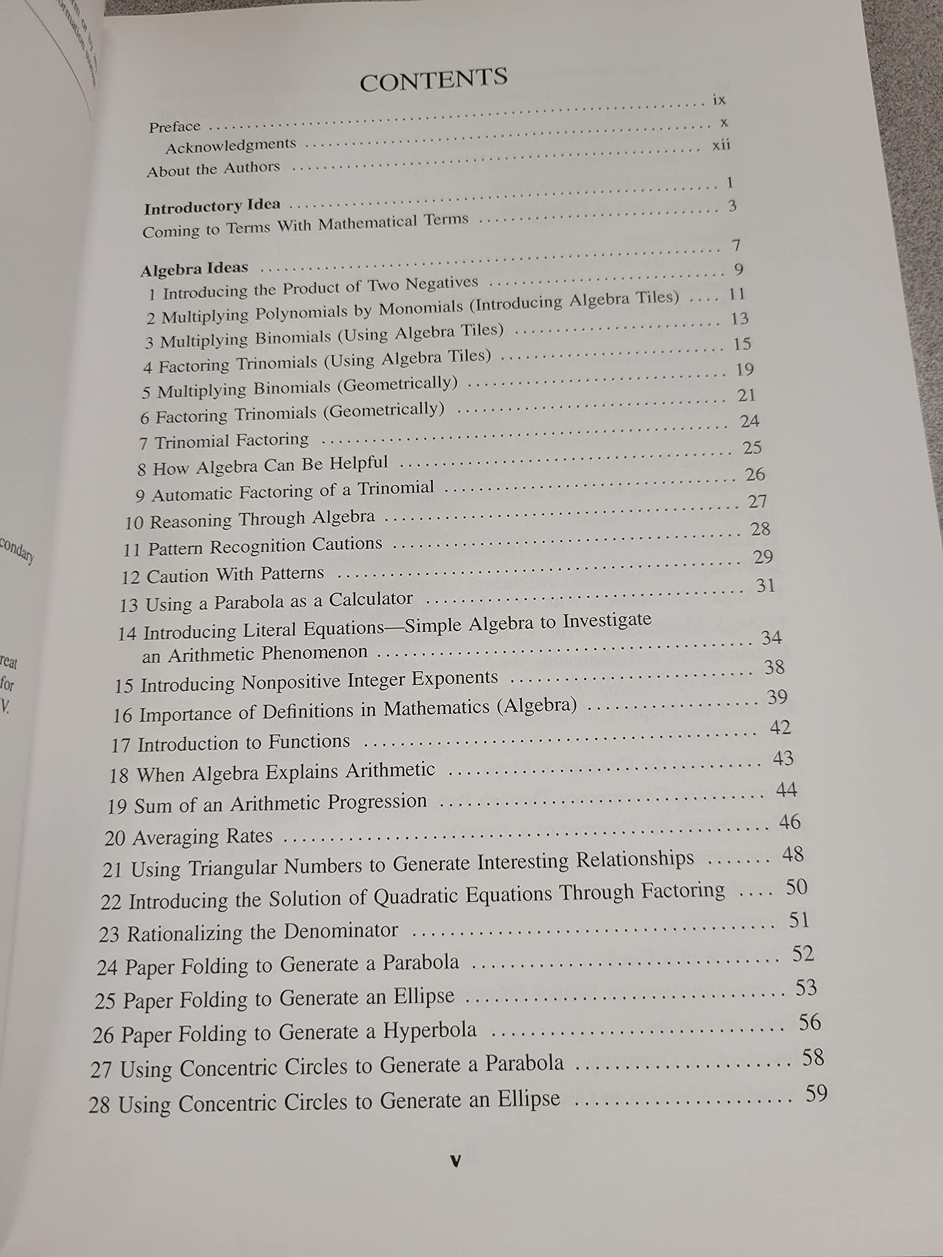 101 Great Ideas for Introducing Key Concepts in Mathematics: A Resource for Secondary School Teachers