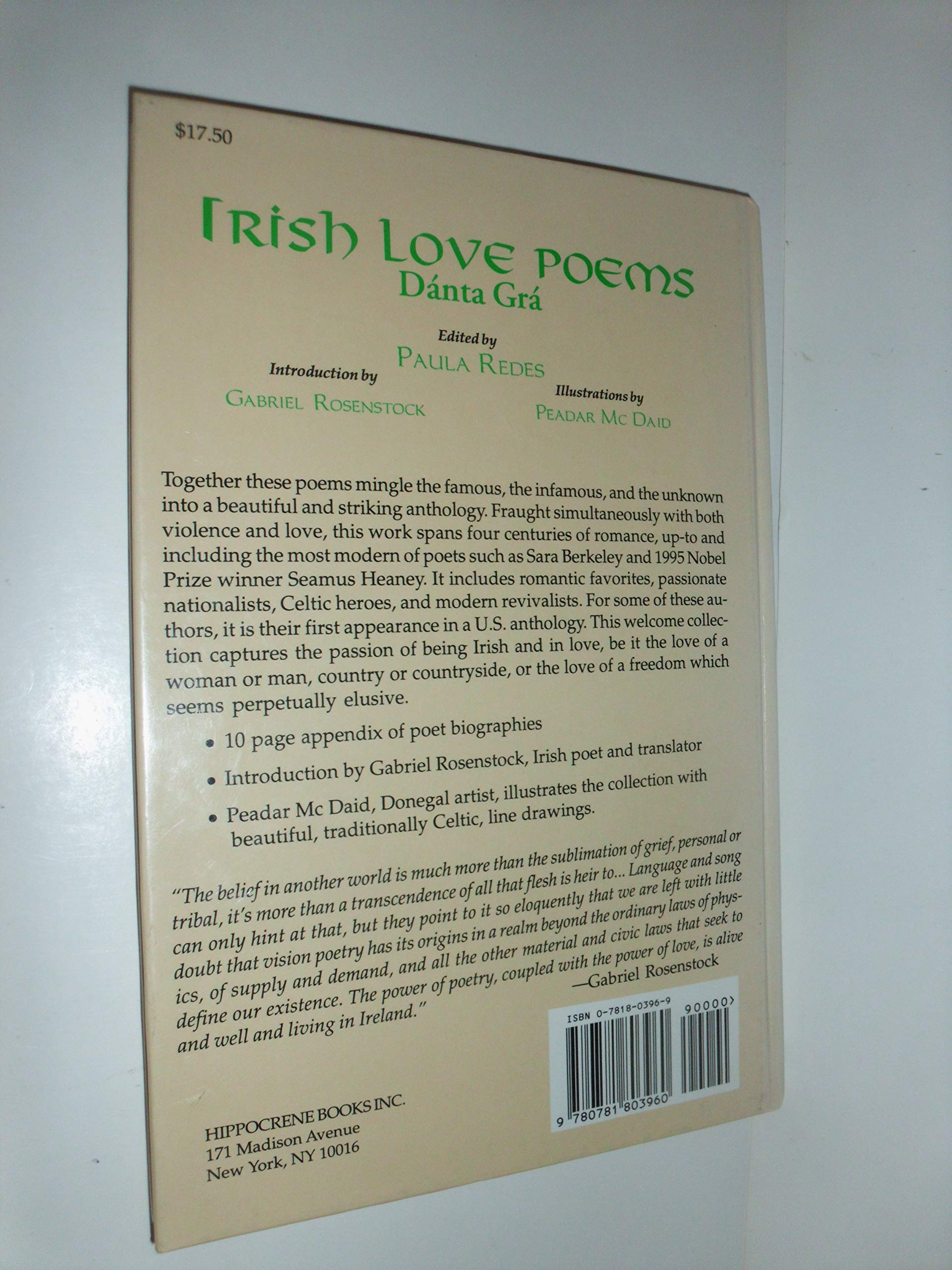 Irish Love Poems: Danta Gra
