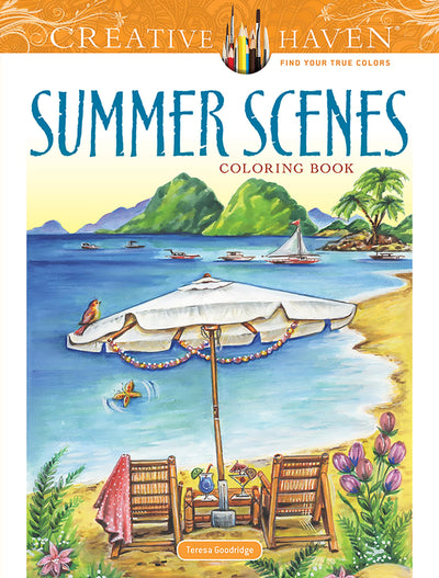 Creative Haven Summer Scenes Coloring Book (Adult Coloring Books: Seasons)