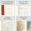 KJV Notetaking Bible, Blue Floral Cloth Over Board, KJV Holy Bible, Red Letter, Wide Margins, Journaling Space, Single-Column, Reading Plan, Easy-to-Read Bible MCM Type