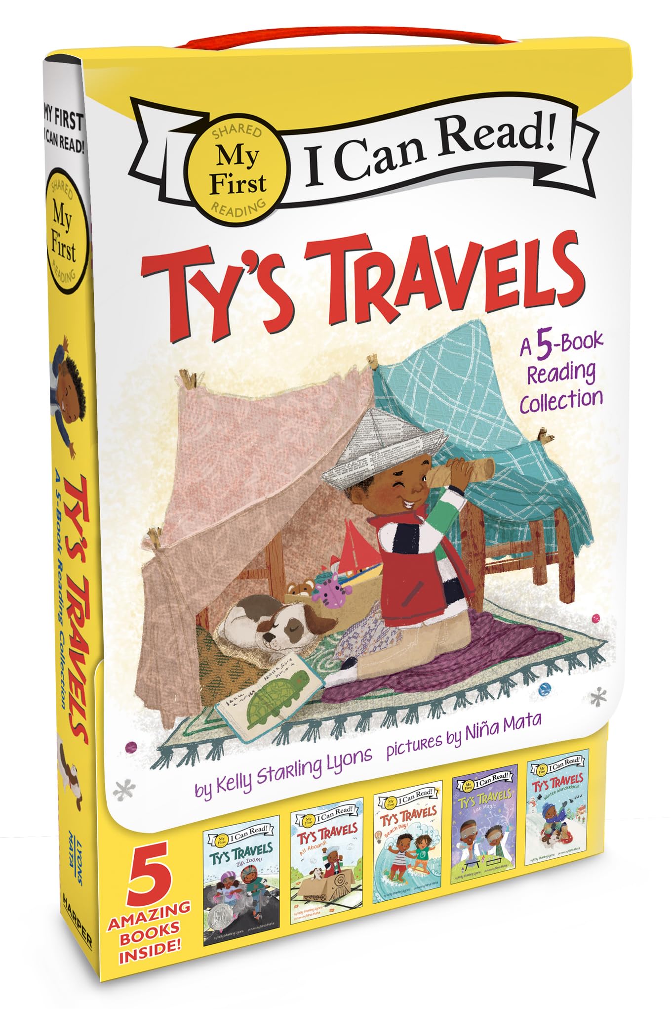 Tys Travels: A 5-Book Reading Collection: Zip, Zoom!, All Aboard!, Beach Day!, Lab Magic, Winter Wonderland (My First I Can Read)