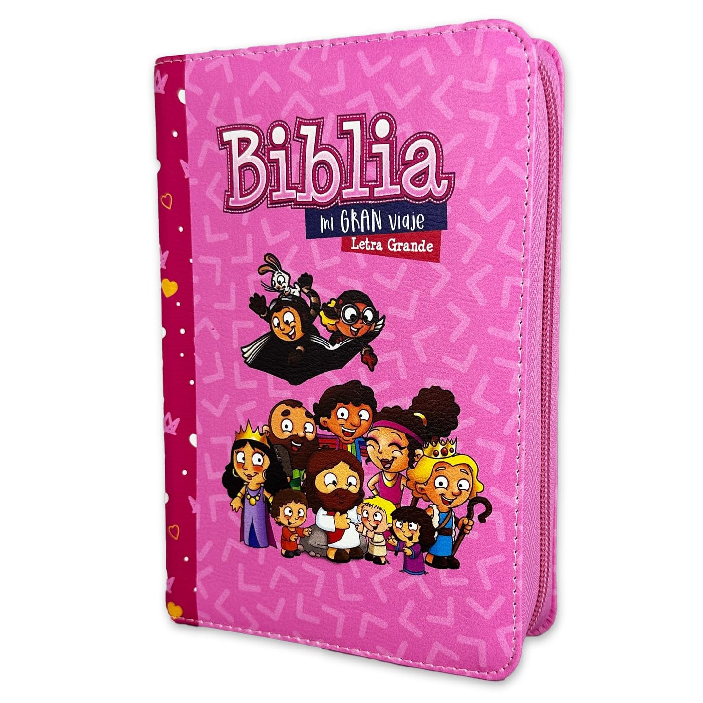 Biblia para Nias Mi Gran Viaje - Reina Valera 1960 imit piel acolchonada multicolor rosa