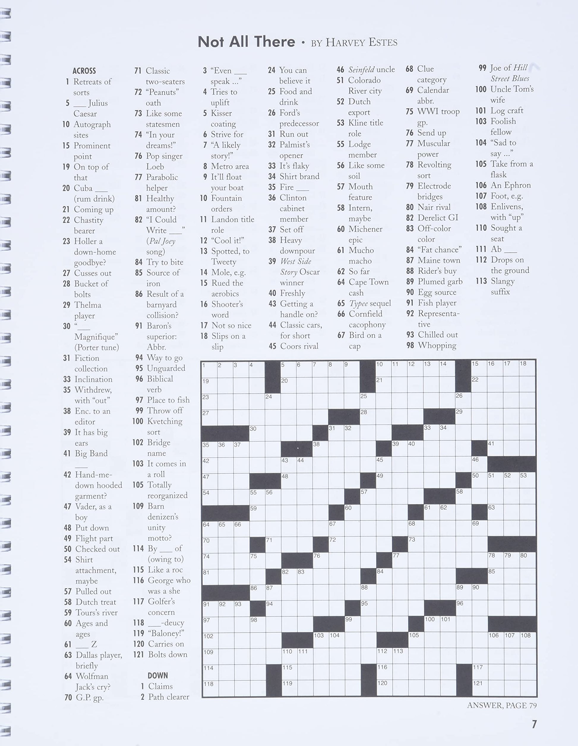The Washington Post Lazy Sunday Crosswords