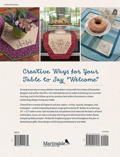 Tabletop Stitchery: Set Your Table with 12 Inviting Embroidery and Patchwork Patterns