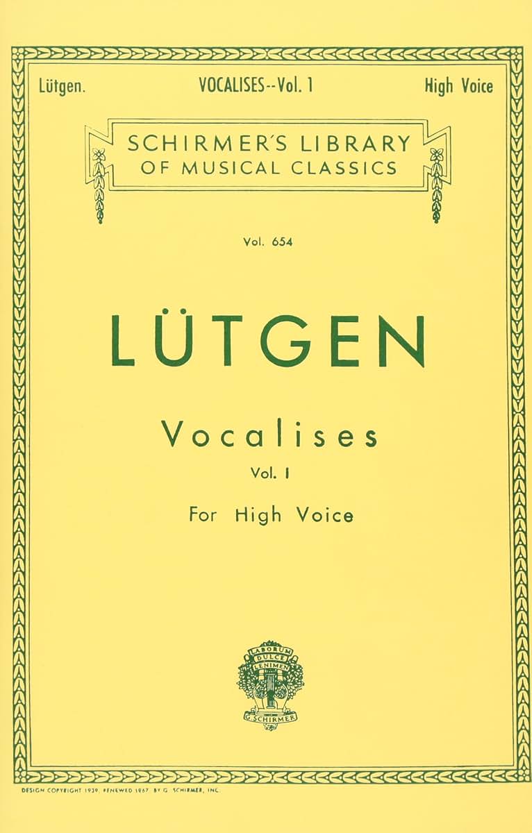 Vocalises (20 Daily Exercises) - Book I: Schirmer Library of Classics Volume 654 High Voice